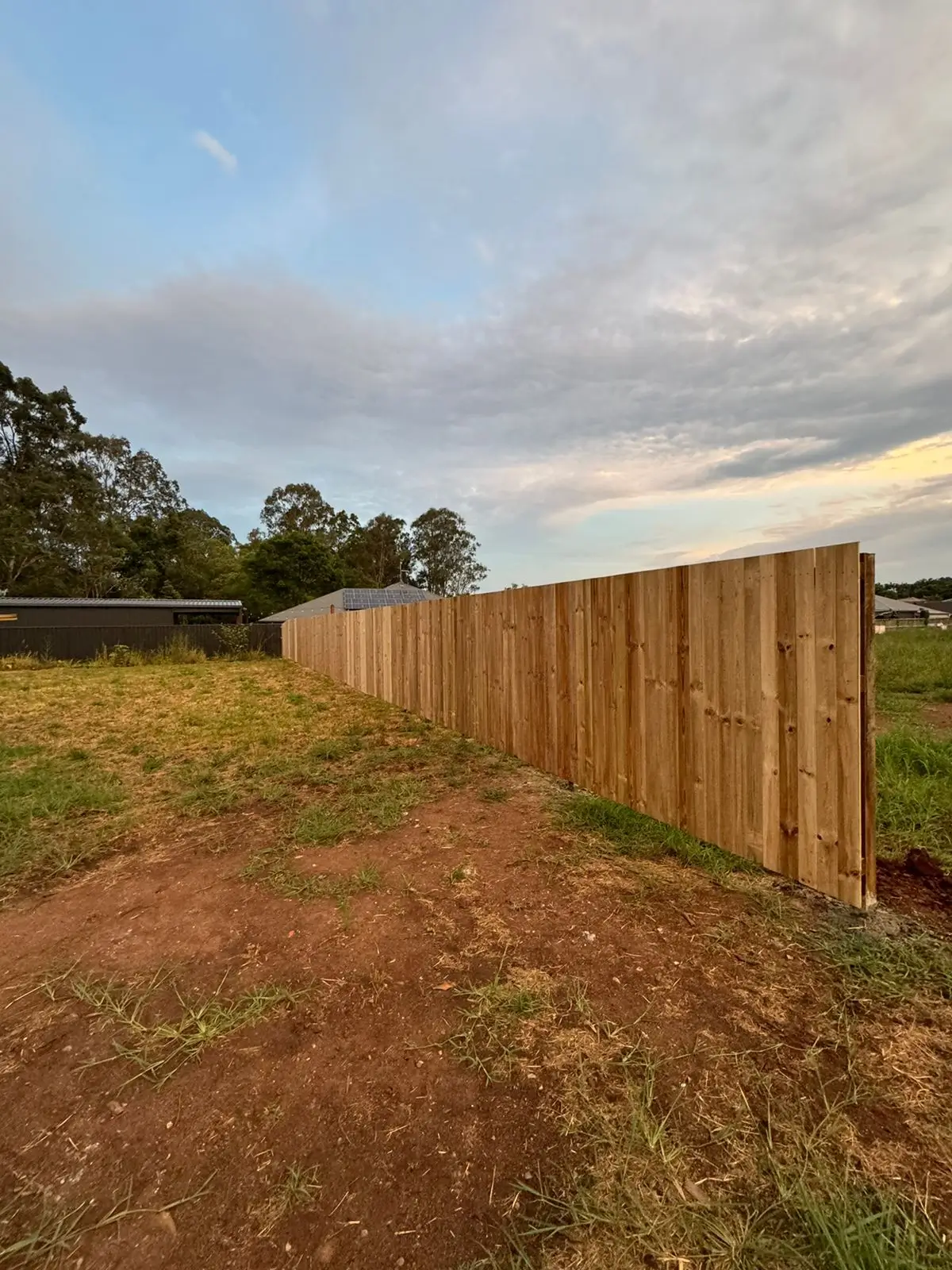 Timber fence project